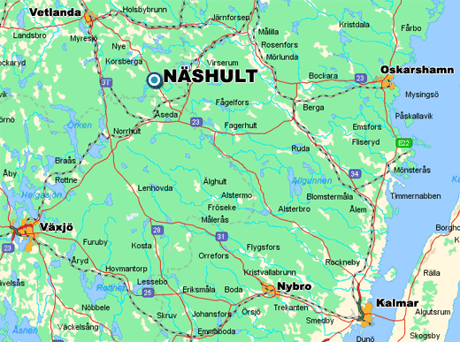 Karta till Näshult